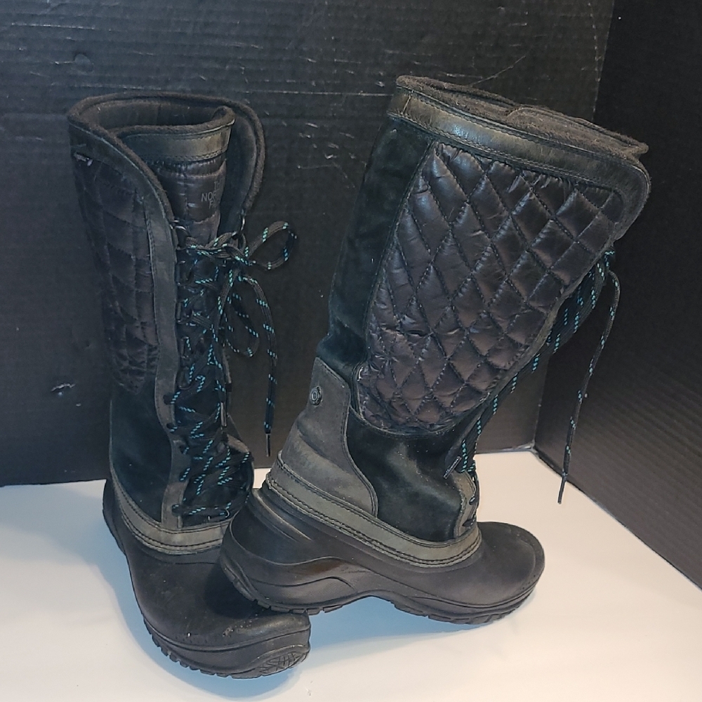 The North Face Black Quilted Winter Boots